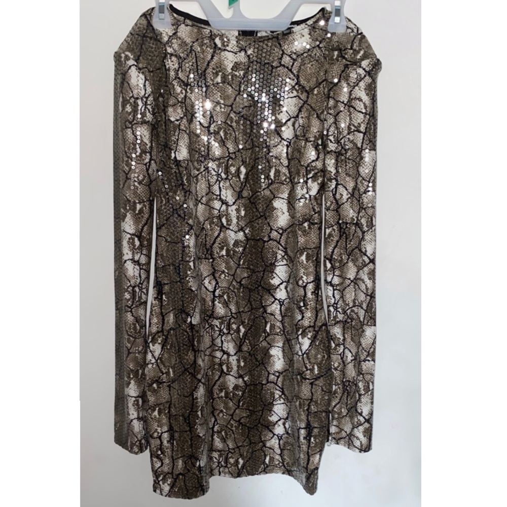 Glistening sequin mini dress Fashion nova